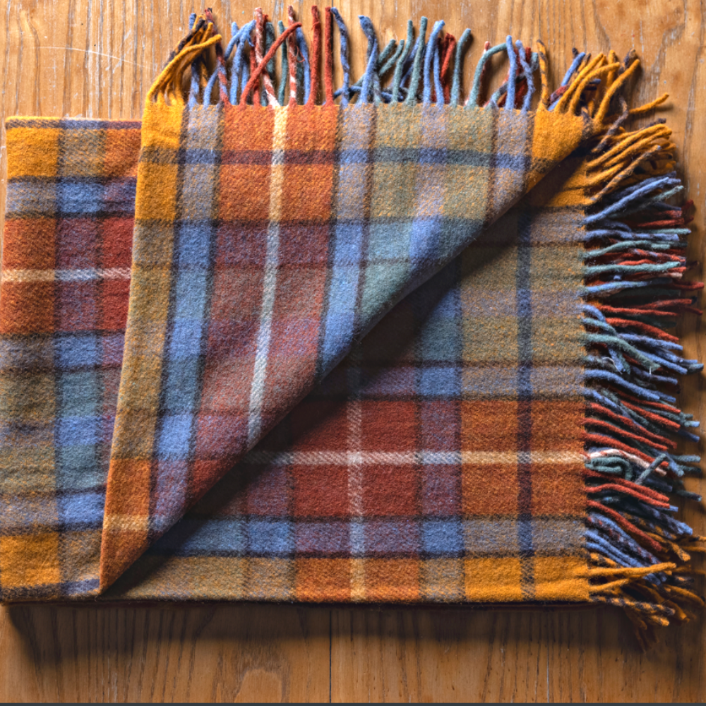 Wool Tartan Knee Rug - Buchanan Antique