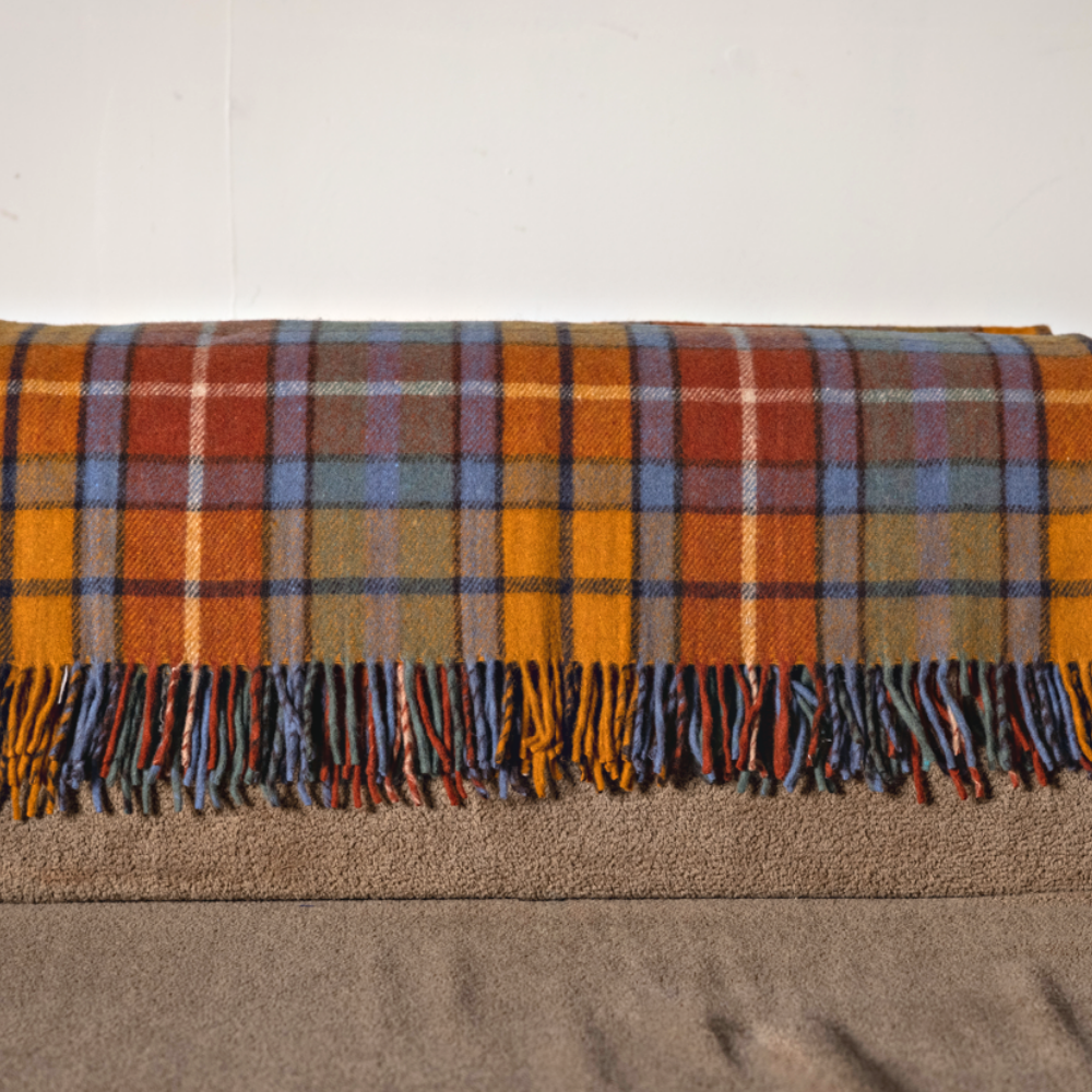 Wool Tartan Knee Rug - Buchanan Antique