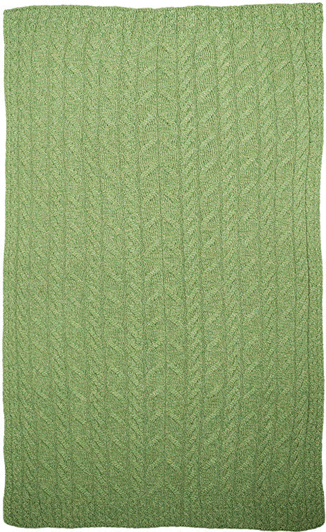 Supersoft Merino Wool Weave Design Blanket/Cover by Aran Mills - 9 Colours