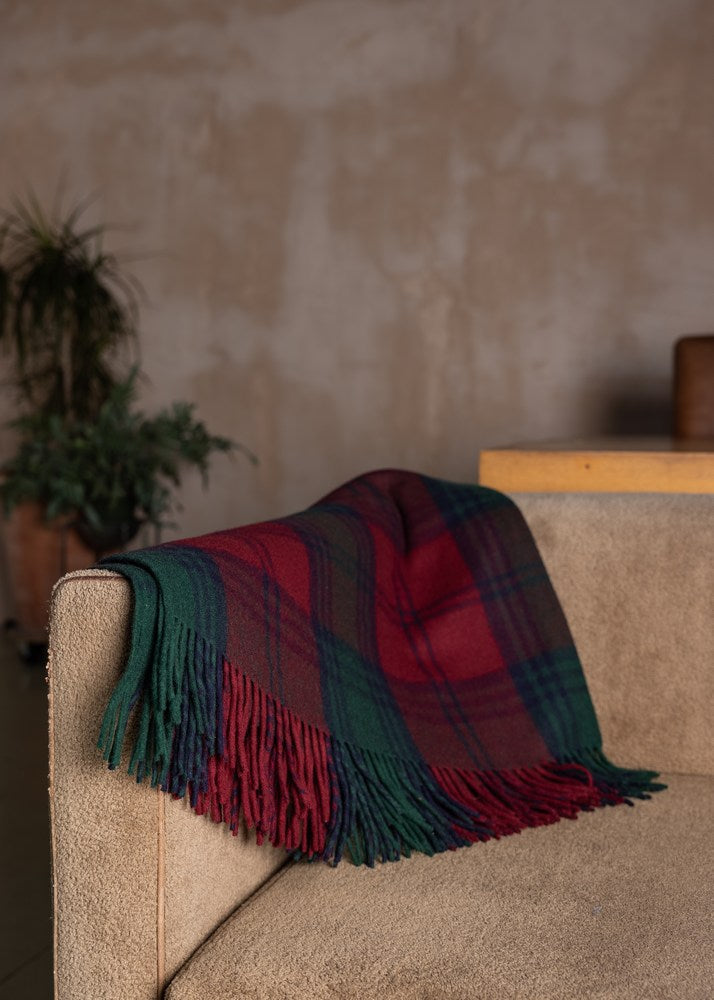 Wool Tartan Rug - Lindsay