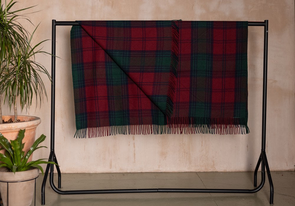 Wool Tartan Rug - Lindsay