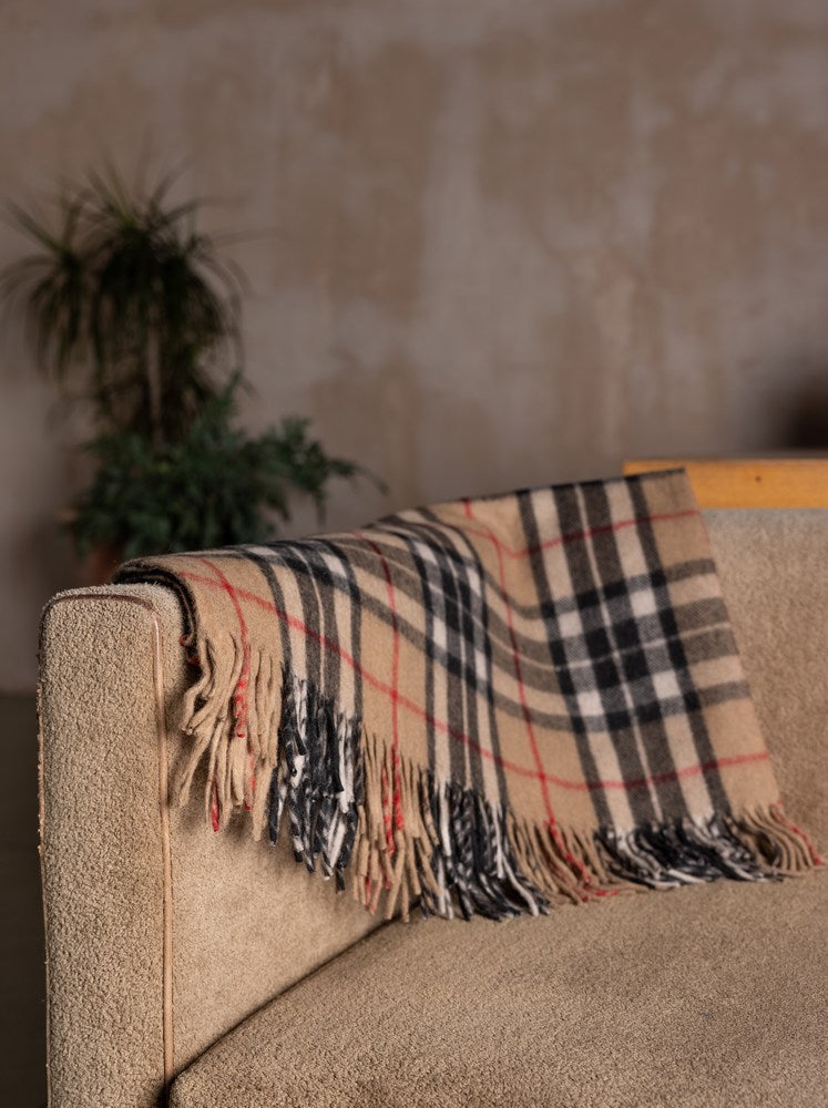 Wool Tartan Rug - Thomson Camel