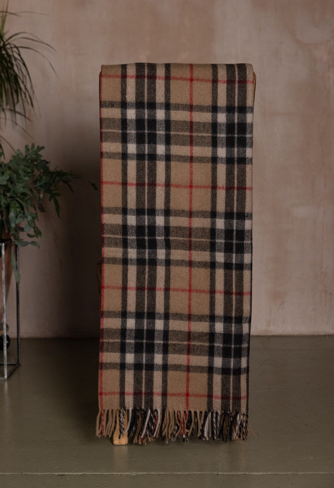 Wool Tartan Rug - Thomson Camel