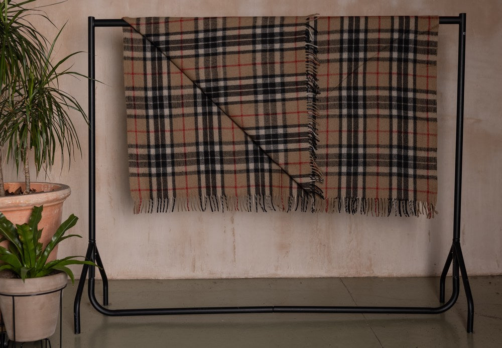 Wool Tartan Rug - Thomson Camel