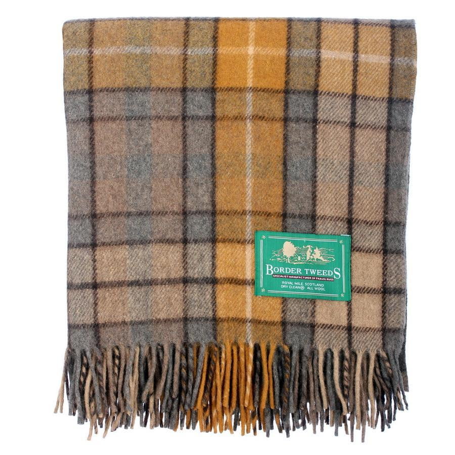 Wool Tartan Rug - Buchanan Natural