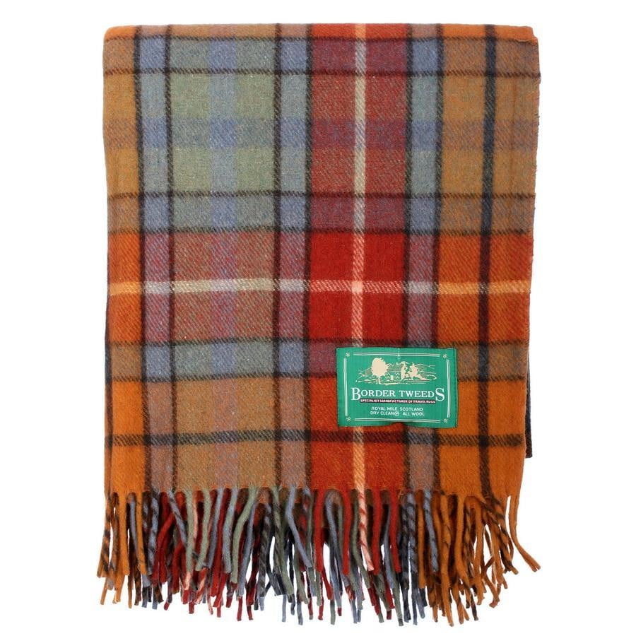 Scottish Tartan Antique Buchannan throw blanket rug