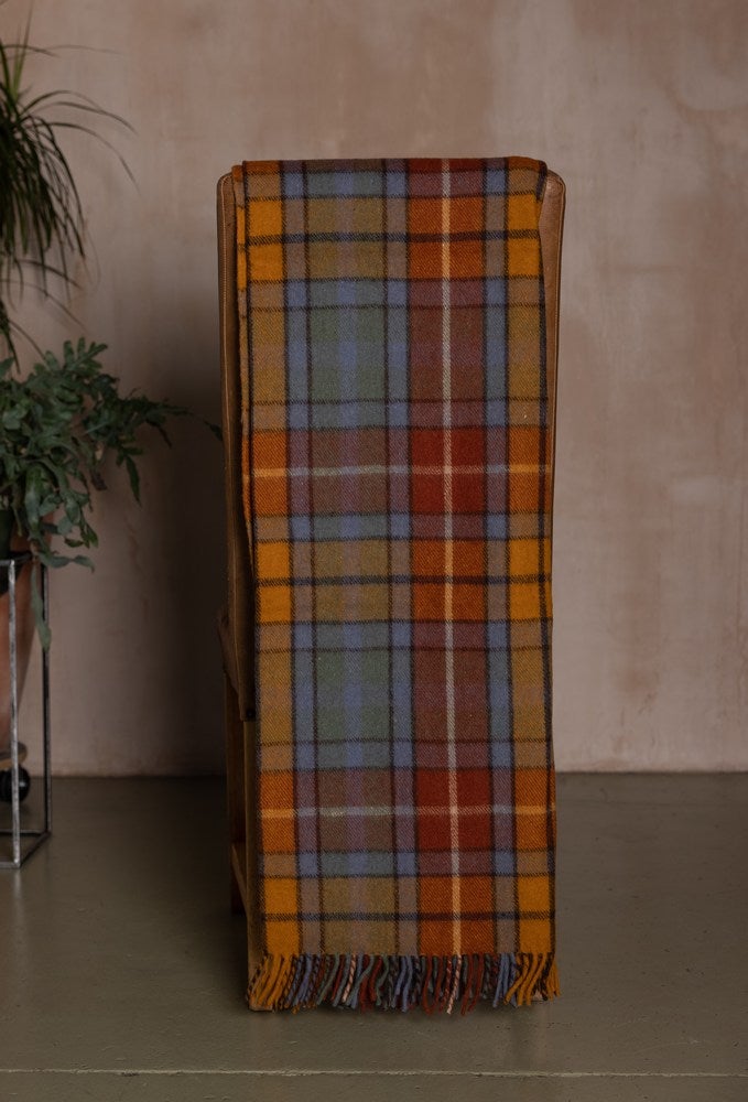 Scottish Tartan Antique Buchannan throw blanket rug