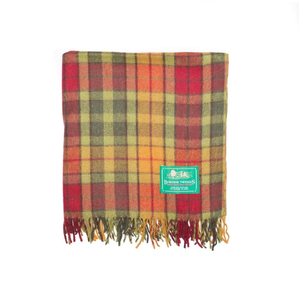 Scottish Buchanan Autumn Tartan Rug