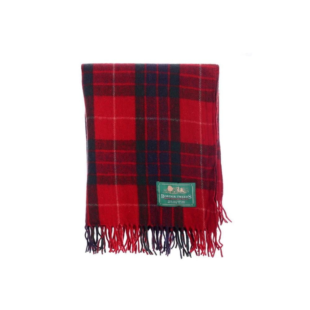 Scottish Fraser Red Tartan Rug