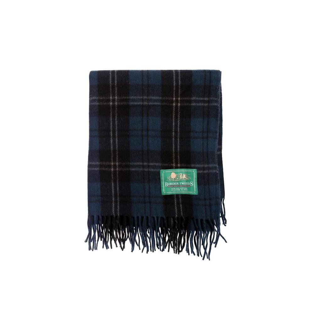 Scottish Ramsay Blue Tartan Throw Blanket