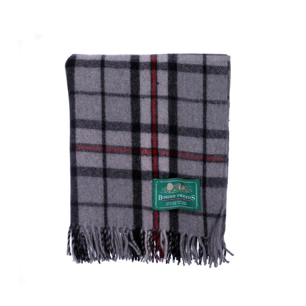 Wool Tartan Rug - Thomson Grey